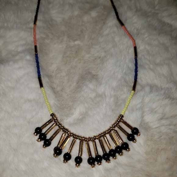 Colour Beaded Necklace - Picture 2 of 2